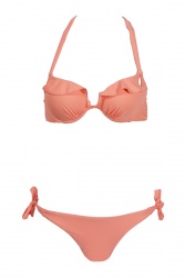 Maillot de bain femme balconnet Marrakech Corail