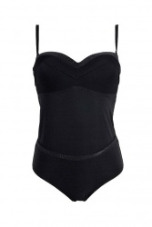 Maillot de bain 1 pièce noir avec strass
