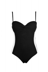 Maillot de bain 1 pièce bustier noir