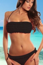 Maillot bandeau noir