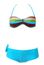 Bikini Shorty femme Marin Bleu Ciel