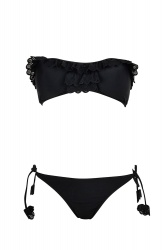 maillot de bain bandeau dentelle noir - Dag Adom