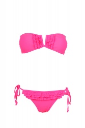 Maillot de bain bandeau femme Rose Fluo IBIZA