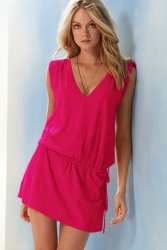 Robe tendance rose fluo