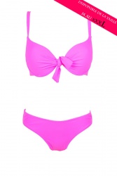Maillot de bain femme balconnet 2 pièces Rose Fluo
